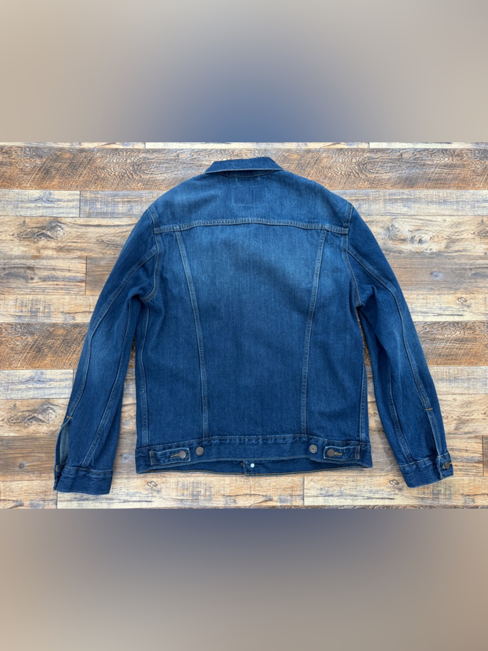 Signature by Levi Strauss Men's Button-up Denim Truckers Jacket, Size Medium - Picture 5 of 10